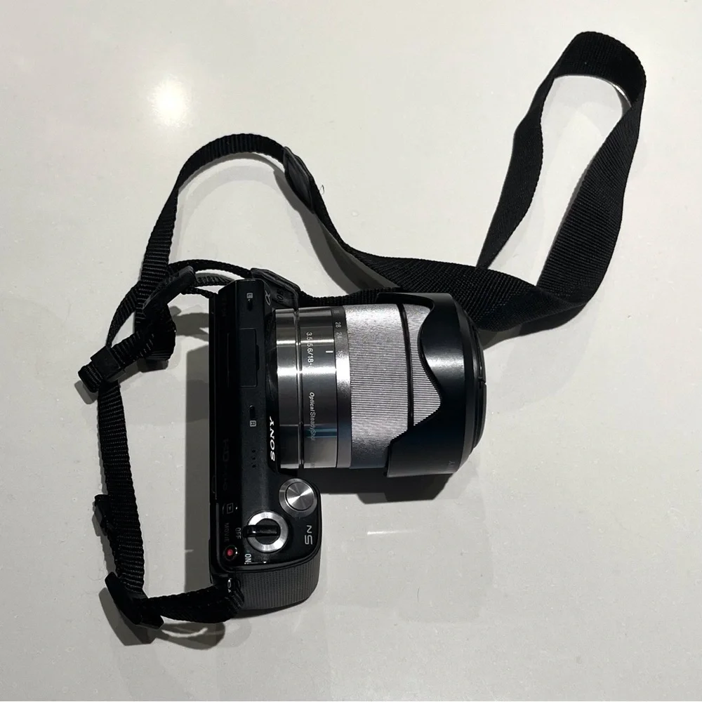 Sony Nex-5N Black and Silver Digital Camera with Accessories